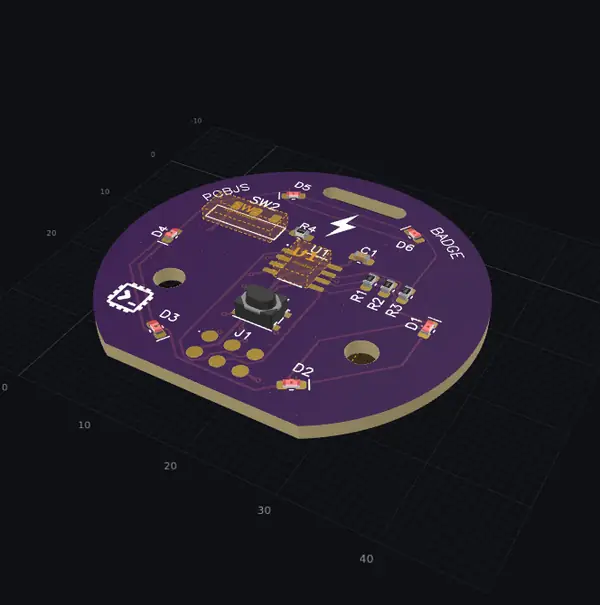 Badge, 3d view