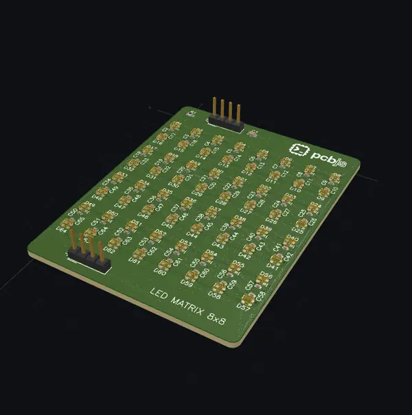 LedMatrix, 3d view