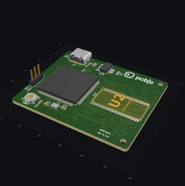 sdram, 3d view